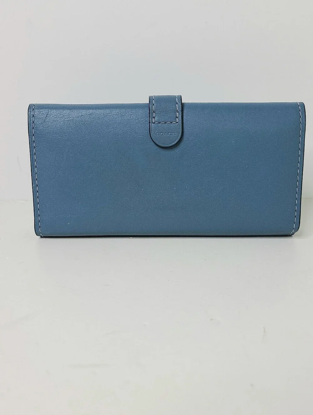 Coach 1941 Genuine Glove Tanned Leather Slim Trifold Wallet